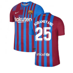 2021-2022 Barcelona Vapor Match Home Shirt (AUBAMEYANG 25) - M