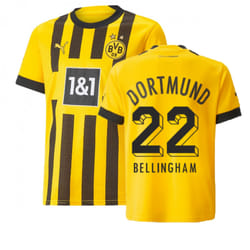 2022-2023 Borussia Dortmund Home Shirt (Kids) (BELLINGHAM 22) - XSB