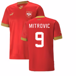 2022-2023 Serbia Home Shirt (MITROVIC 9) - S