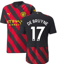 2022-2023 Man City Authentic Away Shirt (DE BRUYNE 17) - S