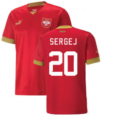 2022-2023 Serbia Home Shirt (SERGEJ 20) - L