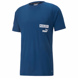 2022-2023 Man City Casuals Tee (Blue) (HAALAND 9) - L