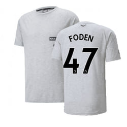 2022-2023 Man City Casuals Tee (Light Grey) (FODEN 47) - L