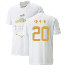 2022-2023 Serbia Away Shirt (SERGEJ 20) - M