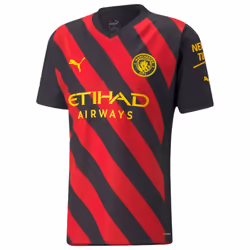 2022-2023 Man City Authentic Away Shirt (J ALVAREZ 19) - S
