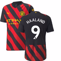 2022-2023 Man City Authentic Away Shirt (HAALAND 9) - S