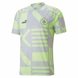 2022-2023 Man City Pre-Match Jersey (Grey Violet) (DE BRUYNE 17) - L