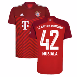 2021-2022 Bayern Munich Home Shirt (MUSIALA 42) - M