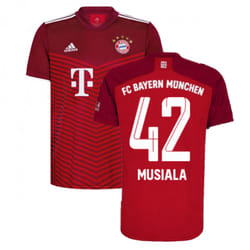 2021-2022 Bayern Munich Home Shirt (MUSIALA 42) - M