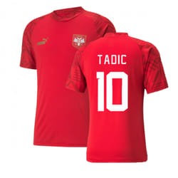 2022-2023 Serbia Pre-Match Jersey (Red) (TADIC 10) - L