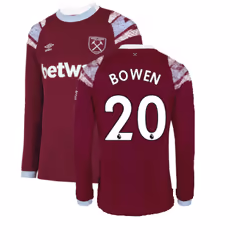 2022-2023 West Ham Long Sleeve Home Shirt (BOWEN 20) - 3XL