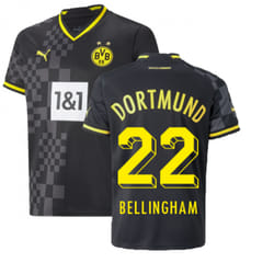 2022-2023 Borussia Dortmund Away Shirt (Kids) (BELLINGHAM 22) - XSB