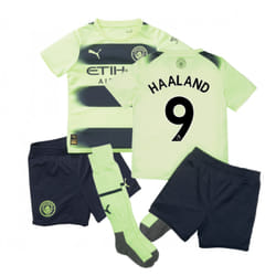 2022-2023 Man City Third Mini Kit (HAALAND 9) - 1-2 Years