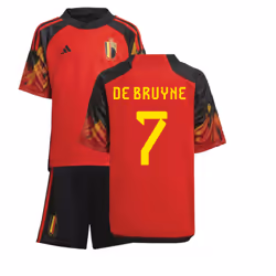 2022-2023 Belgium Home Mini Kit (DE BRUYNE 7) - 4-5 Years