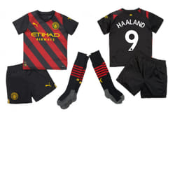 2022-2023 Man City Away Mini Kit (HAALAND 9) - 3-4 Years