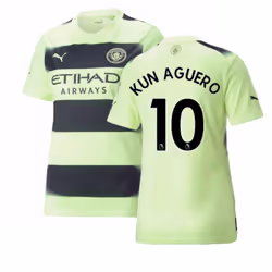 2022-2023 Man City Third Shirt (Ladies) (KUN AGUERO 10) - M