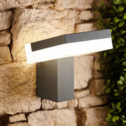 Biard Grey Angled Square Wall Light