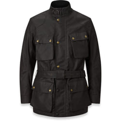 Belstaff Trialmaster Motorcycle Wax Jacket, black, Size 5XL for Men