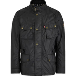 Belstaff Crosby Technical Waxed Cotton Jacket Black - 5XL