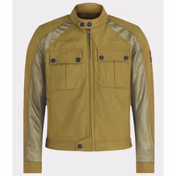 Belstaff Temple Motorcycle Textile Jacket, green, Size 3XL for Men