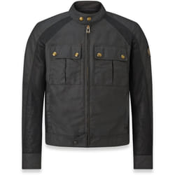 Belstaff Temple Motorcycle Wax Jacket, black, Size 2XL for Men