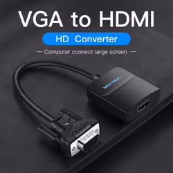 Vention VGA to HDMI Adapter With Audio Support 1080P for PC Laptop to HDTV Projector Video Audio Converter