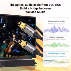 Optical Audio Cable 1m Digital Optical Audio Cable Toslink Optical Cable for Soundbar to Tv, Optical Lead Gold-Plated for Home Cinema, S/PDIF, PS4,