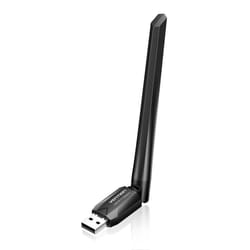 AC600 USB WiFi Bluetooth 5.0 Adapter, 6dBi Antenna WiFi Dongle for PC/Laptop/Desktop, Dual Band 2.4GHz/5GHz, Supports Windows 11/10/8.1/8/7/XP for