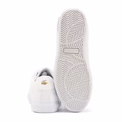 ) Lacoste Powercourt 2.0 Leather Women's White Trainers - White, 5 (Adults'