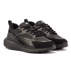) Lacoste L003 Evo Men's Black Trainers - Black, 7 (Adults'