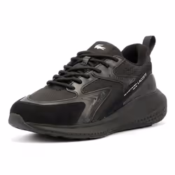 ) Lacoste L003 Evo Men's Black Trainers - Black, 8 (Adults'