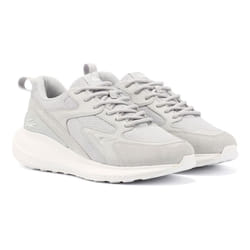 ) Lacoste L003 Evo Men's Grey/White Trainers - Grey, 9 (Adults'