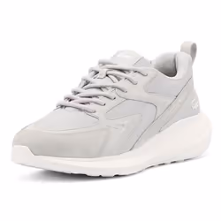 ) Lacoste L003 Evo Men's Grey/White Trainers - Grey, 9 (Adults'
