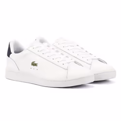 ) Lacoste Carnaby Leather Men's White Trainers - White, 6 (Adults'