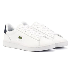 ) Lacoste Carnaby Leather Men's White Trainers - White, 6 (Adults'