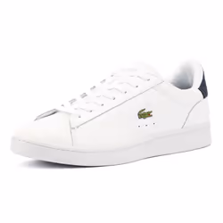 ) Lacoste Carnaby Leather Men's White Trainers - White, 6 (Adults'