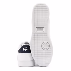 ) Lacoste Carnaby Leather Men's White Trainers - White, 6 (Adults'