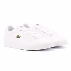 ) Lacoste Lerond Set Leather Men's White Trainers - White, 7 (Adults'