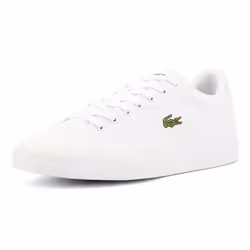 ) Lacoste Lerond Set Leather Men's White Trainers - White, 7 (Adults'