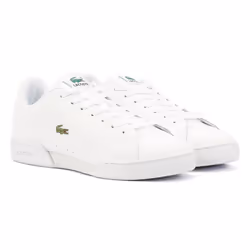 ) Lacoste Carnaby Cup Leather Men's White Trainers - White, 6 (Adults'