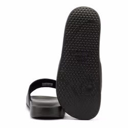 ) Lacoste Serve Slide 0.0 Women's Black Slides - Black, 7 (Adults'