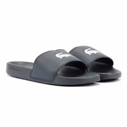 ) Lacoste Serve Slide 0.0 Men's Navy Slides - Blue, 7 (Adults'