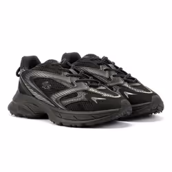 ) Lacoste L003 Neo Shot Men's Black Trainers - Black, 7 (Adults'