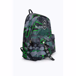 BAGS Glow Camo Badge Polyester Unisex Backpacks in Green Size: One Size
