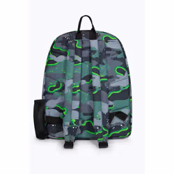 BAGS Glow Camo Badge Polyester Unisex Backpacks in Green Size: One Size