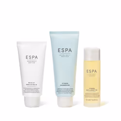 ESPA | Fitness Collection | Includes Shower Gel  Bath and Body Oil & Muscle Rescue Balm