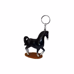Mulan Khan Black Horse 5 PVC Key Ring Keychain Ornament Figure