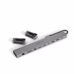 Origin Storage Travel Dock USB C 10in1 with dual HDMI 4k 60HZ Wired USB 3.2 Gen 2 (3.1 Gen 2) Type-C Grey - Additional view 4