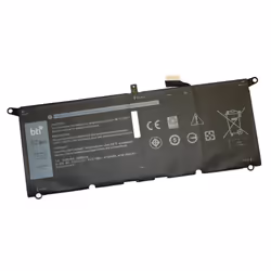 BTI H754V compatible 52Wh 4-cell battery for DELL XPS, 6840 mAh, 52 Wh, Lithium-Ion (Li-Ion), 7.6 V, Black, 1 pc(s)