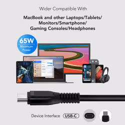 Origin Storage 65W USB-C Adapter with UK Cable - Additional view 4